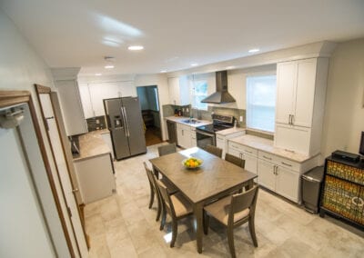 White Colored Kitchen Modeling